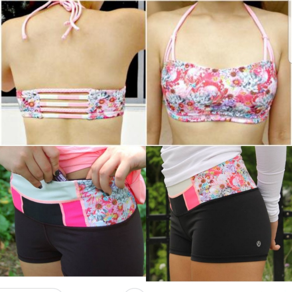 Lululemon flowabunga set top and short